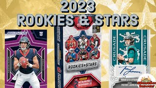 JUST RELEASED ⭐️ 2023 Panini Rookies amp Stars Football 🏈 Hobby Box  review [upl. by Chantal]