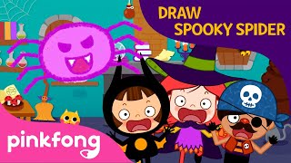 Haunted House amp Draw a Spider  Halloween Songs  Pinkfong Songs for Children [upl. by Layman]