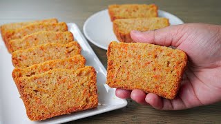 No Egg No Oven Tea Time Carrot Cake  Carrot Pound Cake Recipe  Yummy [upl. by Etteniuq]