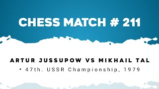 Artur Jussupow vs Mikhail Tal • 47th USSR Championship 1979 [upl. by Eimiaj]