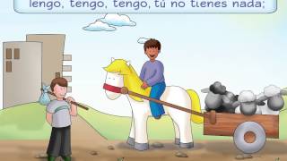 Caballito Blanco  A traditional Spanish poem and song  Calico Spanish Songs for Kids [upl. by Euginomod]