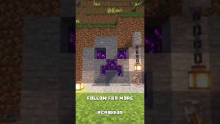 EASY CREEPER NETHER PORTAL DESIGN IN MINECRAFT 😱minecraft minecraftshorts minecraftbuilding [upl. by Odirfliw]