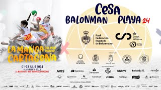 Sorteo CESA Balonmano Playa 2024  La Manga del Mar Menor Cartagena [upl. by Landa616]