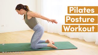 Pilates for Better Posture with GoChloPilates  Good Moves  WellGood [upl. by Ojibbob]