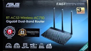 How to Setup ASUS RTAC53 and Specification AC750 Dual Band Gigabit Router [upl. by Piotr]