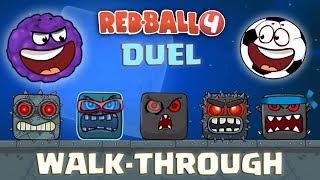 RED BALL 4  quotDUEL WALKTHROUGHquot with BLUEBERRY amp SOCCER BALL Complete Gameplay Level 175 [upl. by Spears]