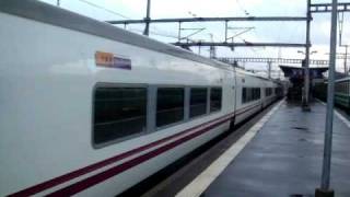 Talgo train departing from Morges Barcelona  Zürich [upl. by Garap]