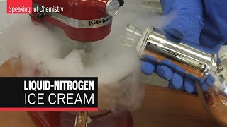 How to make liquidnitrogen ice cream safely — Speaking of Chemistry [upl. by Gorlin995]