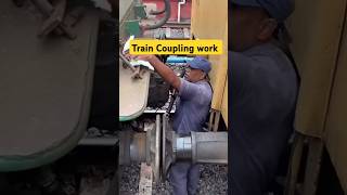 Train Coupling work in RRC Group D  Train Coupling pointsmen indianrailways trendingshorts [upl. by Wallach]