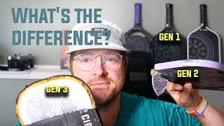 Whats the ACTUAL difference between GEN 1  GEN 2 amp GEN 3 pickleball paddles  Paddle Core Tech [upl. by Edi239]