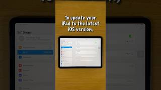 How to Update iPad to Latest iOS Version [upl. by Ellerrehc183]