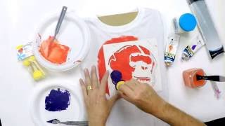 How to paint on clothes – Derivan Fabric Fixative [upl. by Ghiselin]