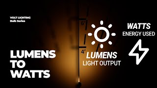 LED Lumens to Watts  Bulb Series [upl. by Eceined]