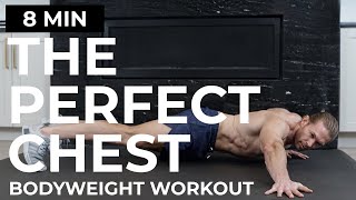 The PERFECT 8 Min At Home Chest Workout  NO EQUIPMENT FOLLOW ALONG [upl. by Aikram]