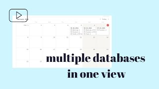 Notion Show multiple databases in one view Workaround [upl. by Chrisman]