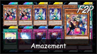 AMAZEMENT  F2PP2W Deck Analysis amp Testing YuGiOh Duel Links [upl. by Bick]