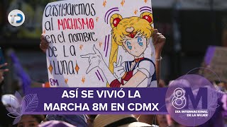 Marcha 8 de marzo de 2023 así se vivió en la CdMx desde los contingentes [upl. by Epilif]