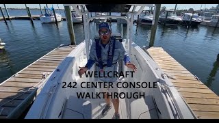 Boat Walkthrough 2022 Wellcraft 242 [upl. by Iggy]