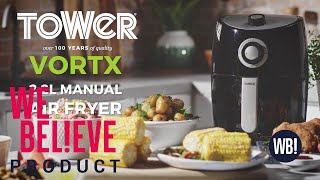 TOWER T17023 MANUAL AIR FRYER  PRODUCT OVERVIEW [upl. by Maram]