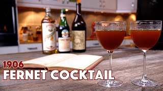 1906 Fernet Cocktail Recipe  Cocktails after Dark  Glen And Friends Cooking [upl. by Drucy]