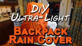 Do It Yourself Backpack Raincover Ultralight Complete Step by Step [upl. by Israeli]