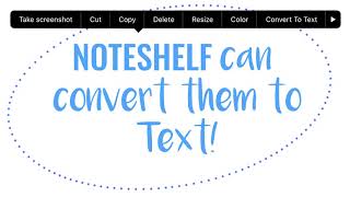 Convert Handwriting to Text  Noteshelf App  Digital Notetaking made simpler  iOS and Android [upl. by Baxter386]