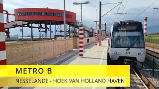 Classic Cabinerit  Metro Rotterdam  Lijn B Nesselande  Hoek van Holland Haven [upl. by Airol]