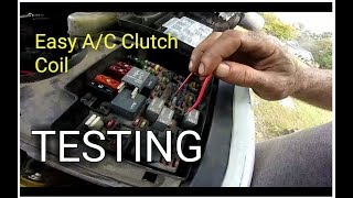 Easy AC Clutch Coil Test AC Clutch Not Engaging [upl. by Brackett263]