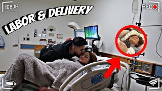 LABOR amp DELIVERY VLOG  OUR FIRST BABY [upl. by Aihsenad597]