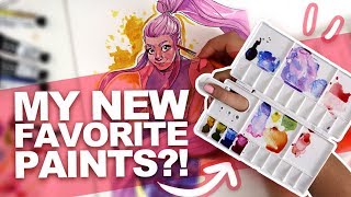 MY NEW FAVORITE WATERCOLORS  Mystery Art Box  Paletteful Packs Unboxing [upl. by Bayless]