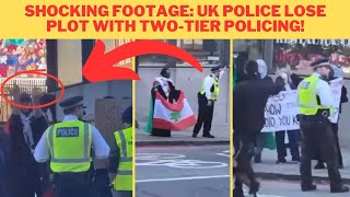 Shocking Footage UK Police Lose Plot with TwoTier Policing [upl. by Ahsimac560]