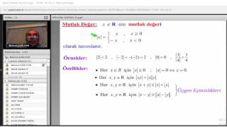 Üniversite Matematik 1  1Ders [upl. by Assilaj230]