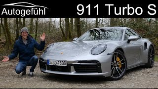 allnew Porsche 911 Turbo S FULL REVIEW 2021 2020 992 with Autobahn test  Autogefühl [upl. by Maiah366]