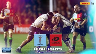 Premiership Rugby Highlights Saracens take the win in the London Derby [upl. by Arther]