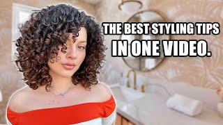 MY BEST CURLY HAIR STYLING TIPS ALL IN ONE VIDEO everything Ive learned in 5 years [upl. by Azalea]