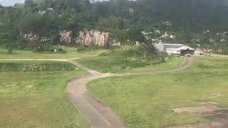 Landing at Seychelles International Airport [upl. by Naegem]