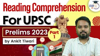 Reading Comprehension CSAT  Part 1  UPSC Prelims 2023  CSAT Simplified  UPSC IAS [upl. by Haeckel]