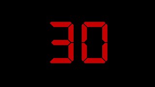 30 Second Ticking Countdown Timer With Alarm [upl. by Eldreda]