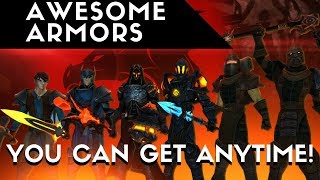 AQ3D Cool Armor Sets You Can Get ANY Time AdventureQuest 3D [upl. by Tomas]