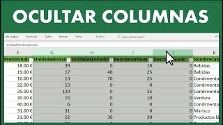 Como OCULTAR Y MOSTRAR COLUMNAS en Excel 2025 ✅ [upl. by Fadas477]