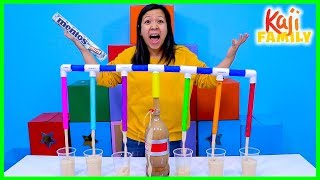 Soda Dispenser DIY with Diet Coke and Mentos Experiment [upl. by Neelyar]