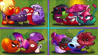 4 Team RED  PURPLE Plants  Which Team Will Win  PvZ 2 Team Plants Battlez [upl. by Jopa]