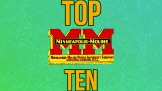 Top Ten Minneapolis Moline Tractors [upl. by Ntsud795]