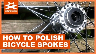 How to polish bicycle spokes in 2 easy steps [upl. by Anirtruc]