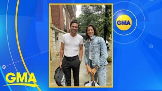 Tennis star engaged to fan who asked for selfie l GMA [upl. by Wattenberg]