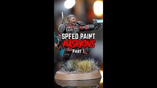 SPEED PAINT Kasrkin  Beginner tutorial part 1 shorts [upl. by Whall63]