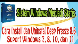 CARA INSTAL DAN UNINSTAL DEEP FREEZE 8 6 STANDARD [upl. by Yeca568]