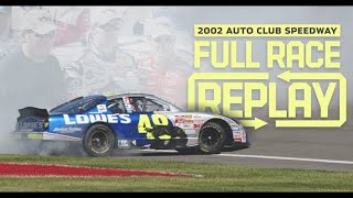 NASCAR Full Race Jimmie Johnsons first Cup Series win  Auto Club Speedway 2002 [upl. by Therine854]