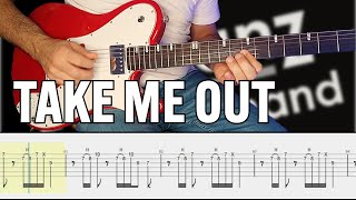 Take me Out Franz Ferdinand Guitar 🎸Tab Cover Lesson Tutorial [upl. by Eustazio]