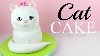 How to Make a 3D Cat Cake  Laura Loukaides [upl. by Nynnahs390]